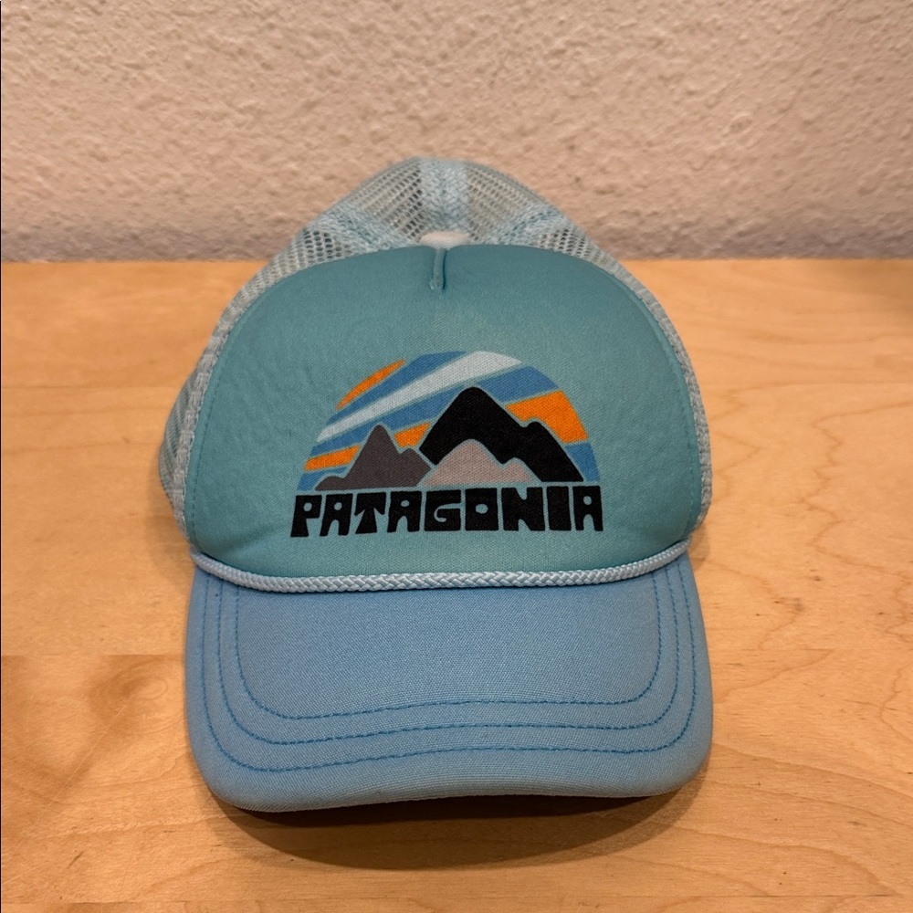 Patagonia Kids' Teal and Blue Trucker Hat